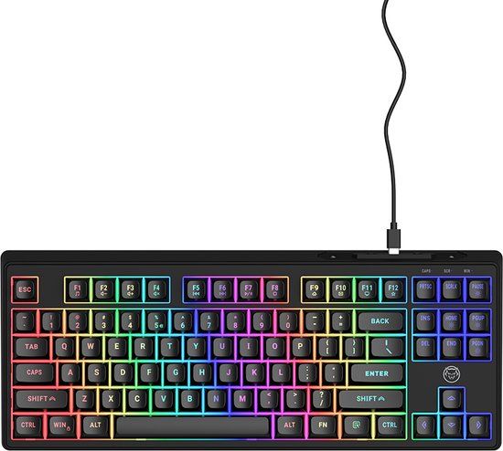 Qware Jacksonville - TKL Gaming Toetsenbord - Membraan - RGB - QWERTY