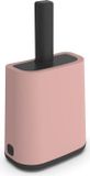 Rotho MyPet ROTHO BIALA Kattenbakschep met houder, kattenbakzakjeshouder, 16,2 x 9,1 x 29 cm, roze