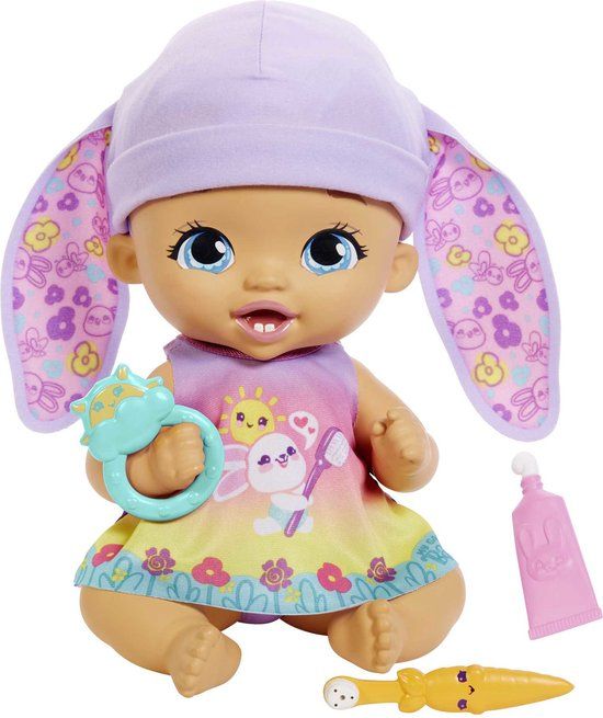 Mattel My Garden Baby Lavender Clean Teeth Bunny Doll - 30 cm
