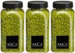 Mica Decorations decoratie stenen/granulaat - 4 stuks - 650ml - lichtgroen