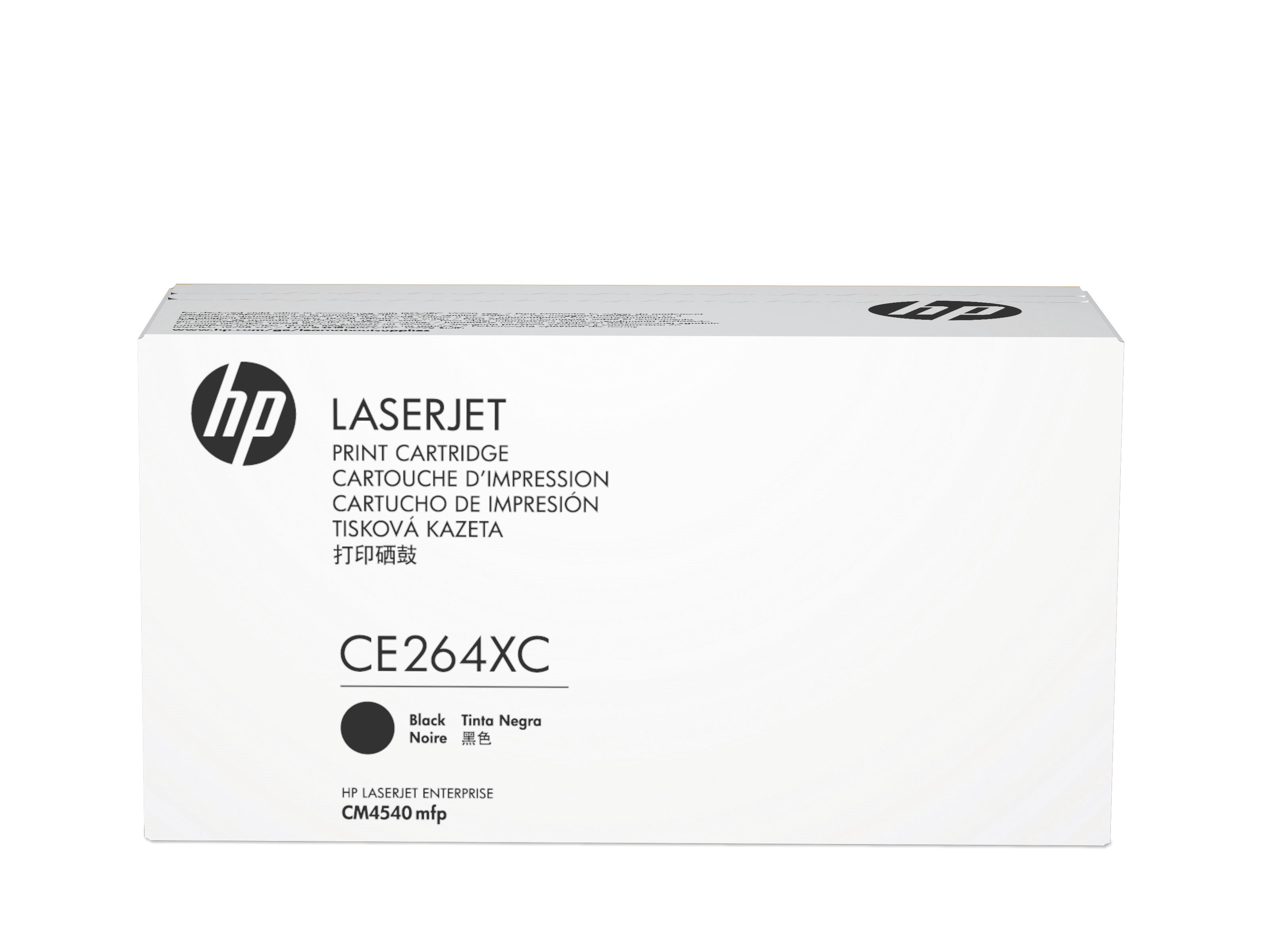 HP CE264XC Zwart Toner Cartridge - 17000 Pagina's - Compatibel met HP Color LaserJet Enterprise CM4540