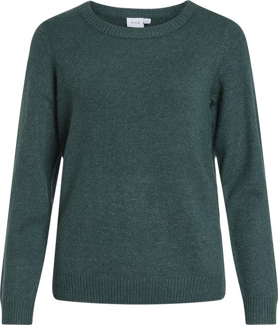 VILA VIRIL O-NECK L/S KNIT TOP - NOOS - Ponderosa Pine - Size L