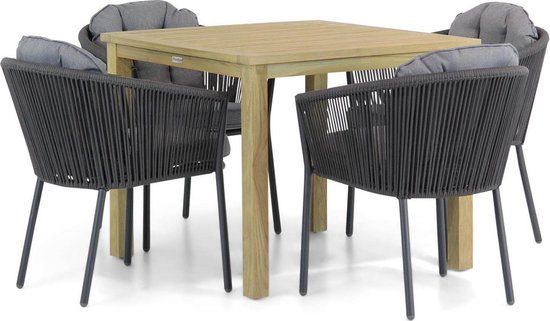 Santika Furniture Novita/Weston 90 cm dining tuinset 5-delig