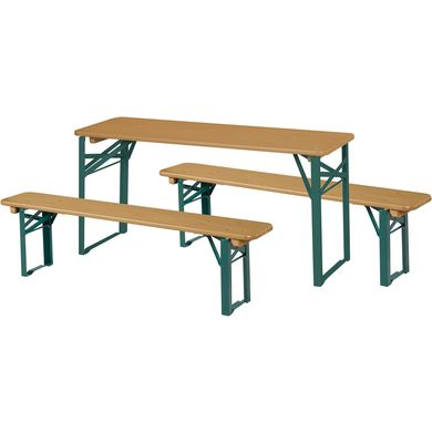 roba Outdoor Party set 2 banken + 1 tafel teak geglazuurd
