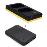 Powerpakket Deluxe : NP-BX1 chargeur double + 5000mAh Powerbank pour 2 batteries Sony NP-BX1