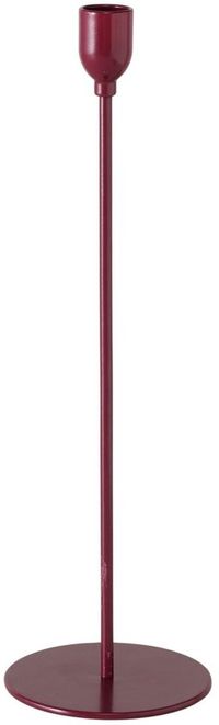 Boltze Home bougeoir fer malte 10x32.5cm rouge foncé