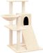 vidaXL Kattenmeubel met sisal krabpalen 82 cm crèmekleurig