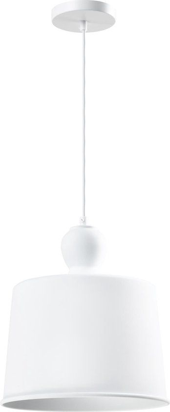 QUVIO Hanglamp retro - Wit - E27 - Ø 25 cm - Aluminium