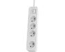 Philips tafelcontactdoos 4 voudig met schakelaar wit