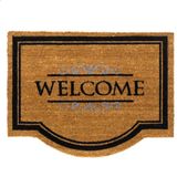 Merkloos Hamat Deurmat Welcome 60 x 80 cm - Kokosmat - Naturel
