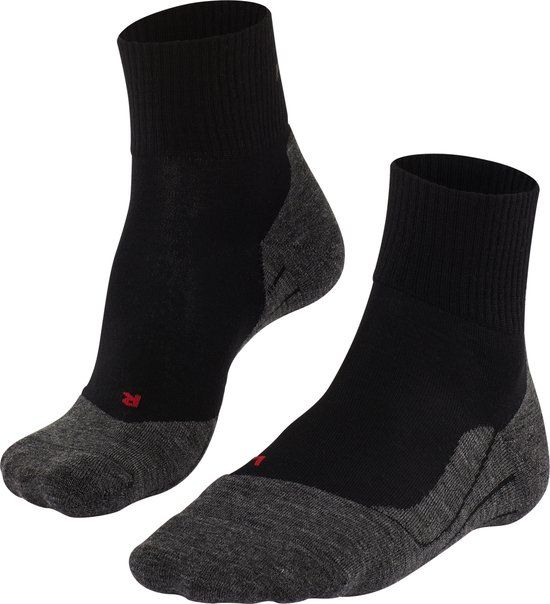 Falke TK5 Wool Korte wandelsokken Heren - Zwart/Grijs