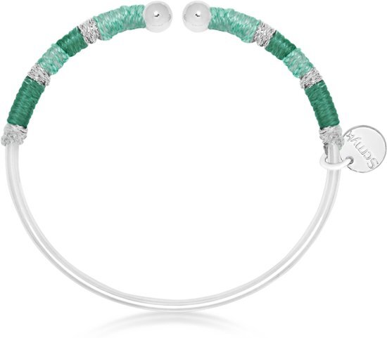 Scmyk armband BG-266 E Havana Spritz zilverkleurig