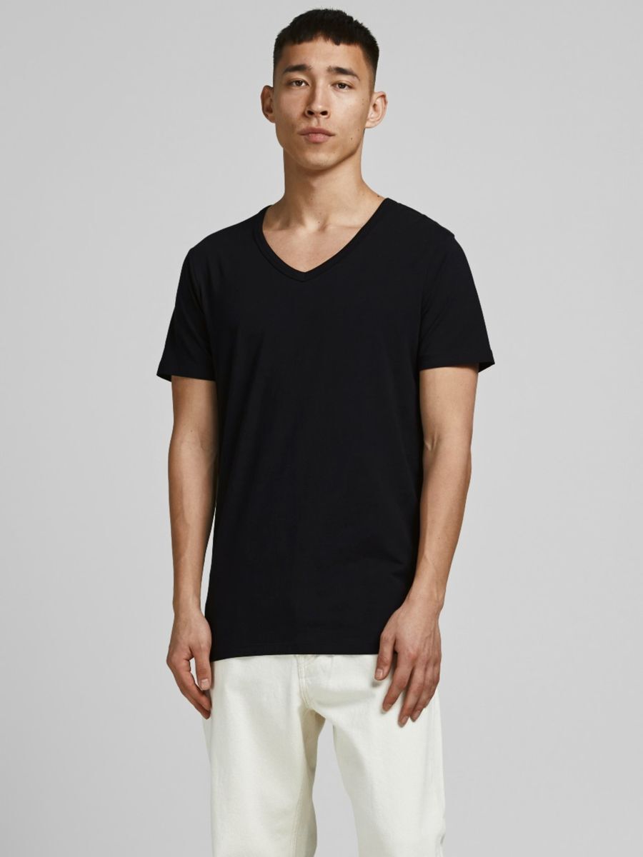 Jack & Jones Men's Basic T-Shirt - XXL - Cotton - Black