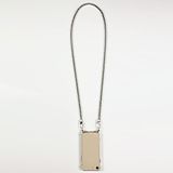 Transparante Xiaomi Transparante beschermhoes met gehard glas voor Xiaomi Redmi Note 12 4G lanyard/koord metaal slang zilver