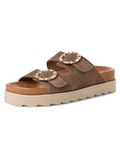 Tamaris - Dames - Muiltjes - Taupe - Maat 41