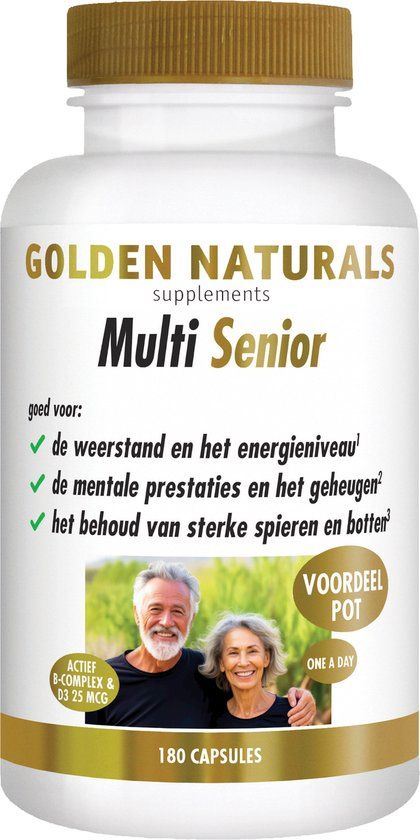 Golden Naturals Multi Senior (180 vegetarische capsules)