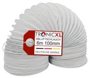 Merkloos PVC Afvoerslang Ø 100 mm 6 Meter voor Droger en Airconditioning