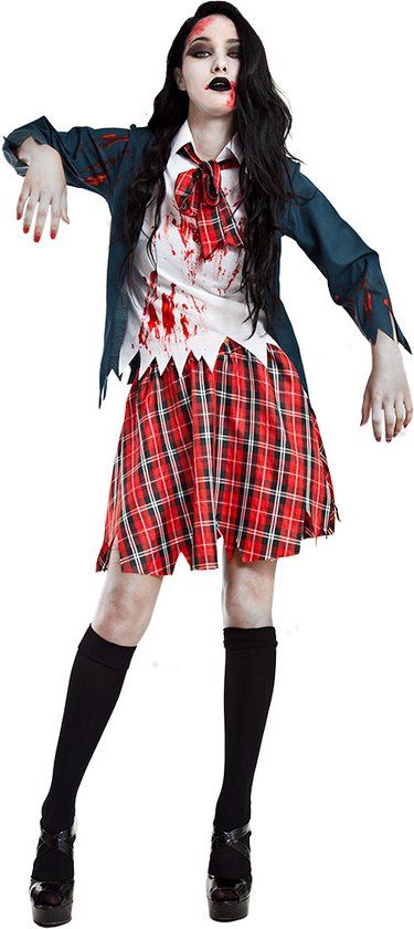 Boland Zombie Schoolgirl Costume - Adult - Halloween - One Size - Multi