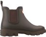 Hunter Downpour Chelsea Bottes de pluie en caoutchouc avec logo et semelle à profil - Marron