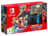 Nintendo Switch + Mario Kart 8 Deluxe - Zwart/Blauw/Rood - 32GB