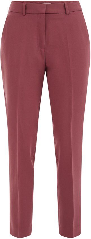WE Fashion Dames slim fit pantalon - Oudroze - Maat 44