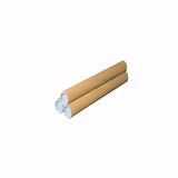 Merkloos Poster koker van karton - 3x - 330 x 40 mm - Bruin - Verzendkokers - Voor A4 formaat papier