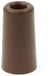 Merkloos Deurbuffer - bruin - deurstopper - rubber - 75 x 40 mm