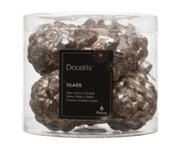 V Decoris pomme de pin verre émail mat mix