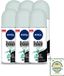 Nivea 6 x Noir & Blanc Invisible Active Déodorant Roll-on - 50 ml