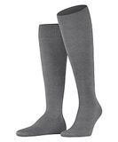FALKE ClimaWool Kniekousen Heren Wol Lyocell Grijs Maat 47-48