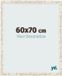 yd. Cadre photo 60x70 cm Blanc Vintage MDF Bologna