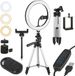 Maclean Ringlamp 10" 12W LED met Statief en Bluetooth-trigger