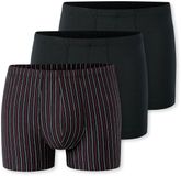 Schiesser 3-pack heren boxershort - Streep 95/5 - Zwart combi / XXL
