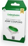 Grimsholm green gesplitste koppeling - robotmaaier - 4 stuks - vochtbestendig - max 50V - wit - groen