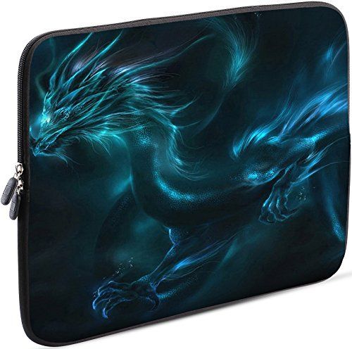 Sidorenko Panda Sidorenko 13-13,3 Inch laptophoes - Neopreen Laptoptas Compatibel voor Macbook Pro/Macbook Air/Lenovo, 42 designs om uit te kiezen, blauw