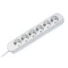 Bachmann SMART stekkerdoos 6x geaard contact, wit, 5 m