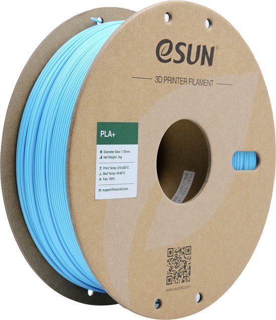 eSun PLA+ Light blue 1.75mm 3D Printer Filament - 1kg