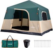 Vevor Campingtent voor 6 Personen, Opblaasbaar, Groen