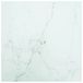 VidaXL Tafelblad 40x40 cm 6 mm gehard glas met marmeren design wit