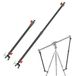 NEEWER Camera-slider steunarm, 2 stuks, verstelbare statief-stabiliteitsarm van aluminiumlegering, uittrekbare stangen voor camera, video met C-klemmen en kogelkop
