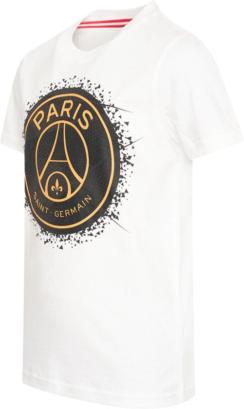 Official Fanwear State of Football B.V. PSG big logo t-shirt wit kids