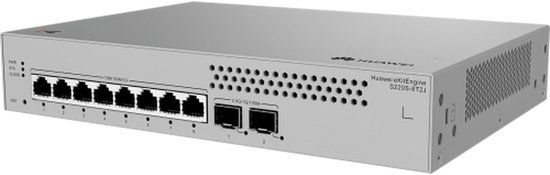 Huawei S220S Series S220S-8T2J - Switch - Beheerd - 8 x 10/100/1000 + 2 x 100/1000/2.5G SFP - rack-uitvoering
