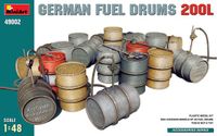 MiniArt Modelbouwpakket Militaire voertuigen - 49002 German Fuel Drums 200L Set Plastic - 1:48 - Modelbouw