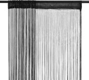 vidaXL Draadgordijnen - 2 stuks - 140x250 cm - Zwart