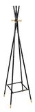 WENKO Staande garderobe met vier haken loft, bamboe, 42 x 170 x 42 cm