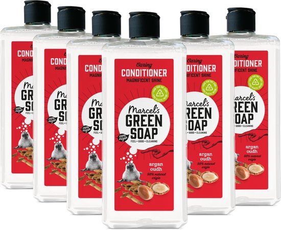 Marcel's Green Soap Caring Conditioner - Argan & Oudh - 6 x 300ml