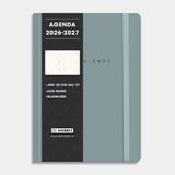 De Hobbit Hobbit Luxe Agenda 2026-2027 A5 Suèdelook Grijs Blauw