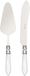 Bugatti ALCAM-N4220/21 Aladdin 2-delige taartserveerset, wit staal/ABS 30,5 x 14 x 3cm