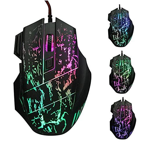 USB Bedrade Gaming Muis - 5500DPI - 7 Knoppen - LED - Optisch - PC/Laptop - 2021 Model