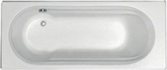 Plieger Queen Solobad - 170x70cm - Acryl - Wit - Met Poten